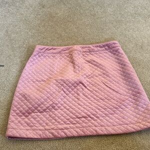 Pink stitched skirt